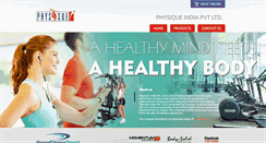 Desktop Screenshot of physiqueindia.com