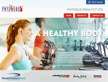 Tablet Screenshot of physiqueindia.com